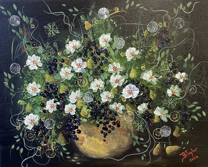 Autumn Bouquet (2024), oil on canvas by Julia Anne Taylor
