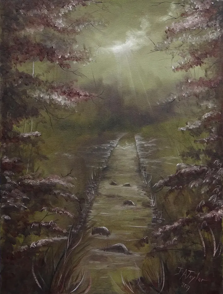 Autumn Light (2017), oil on canvas by Julia Anne Taylor