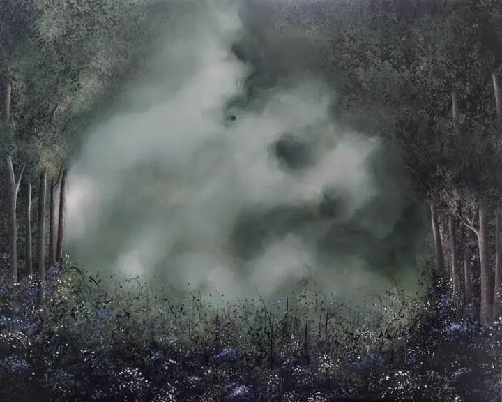 Bluebell Fields (2019), oil on canvas by Julia Anne Taylor