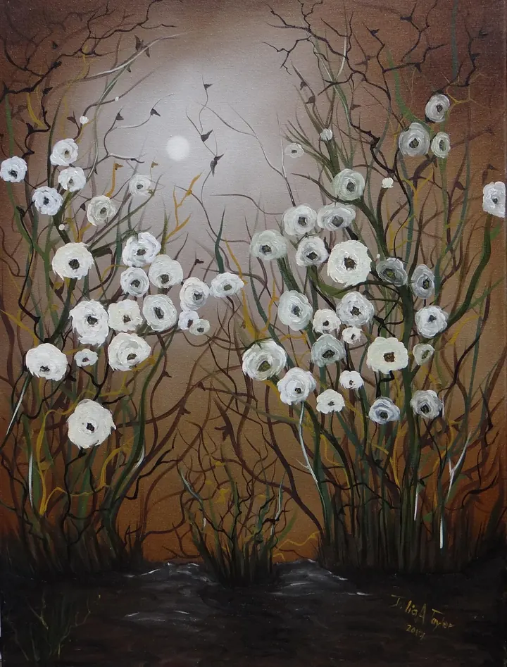 Dusk (2018), oil on canvas by Julia Anne Taylor
