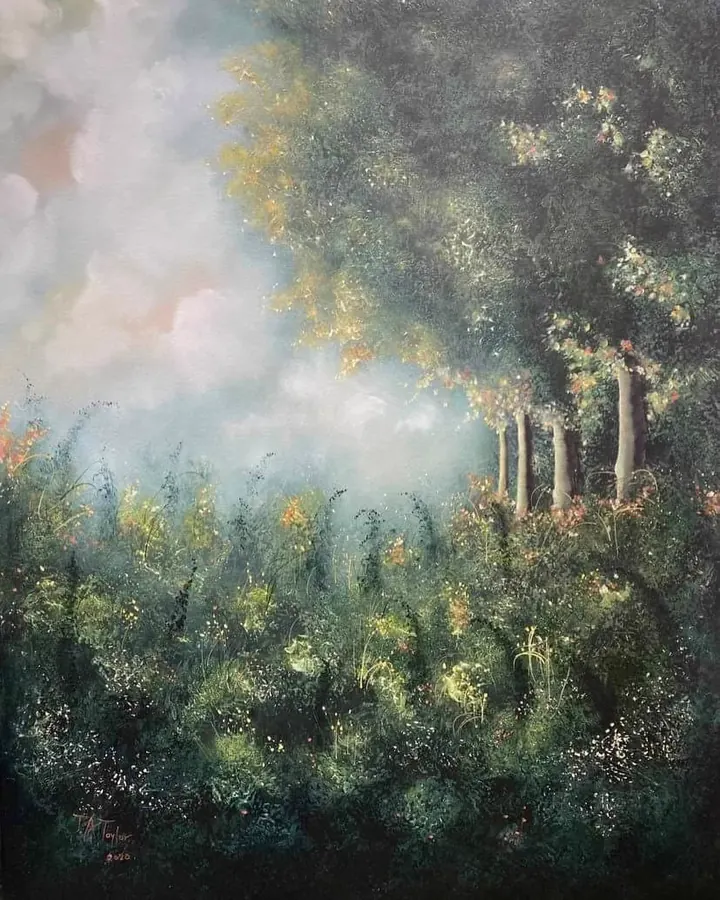Edge of Autumn (2020), oil on canvas by Julia Anne Taylor