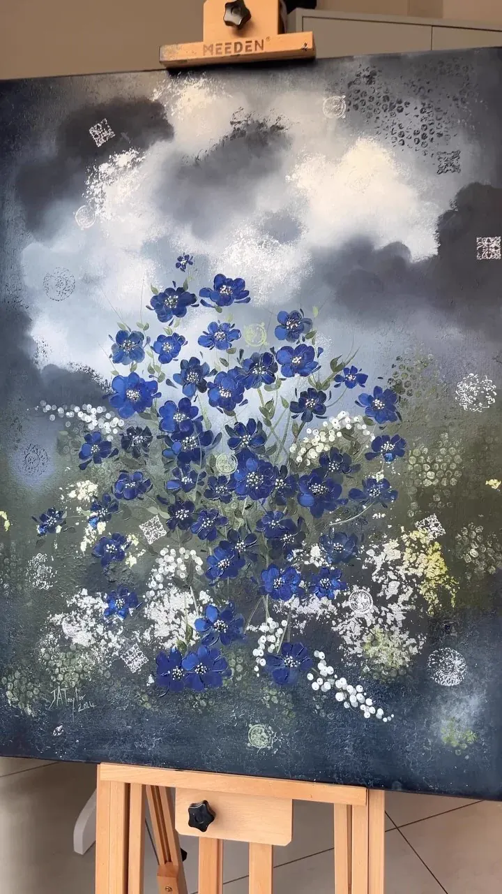 Emergence (2024), mixed media on canvas by Julia Anne Taylor
