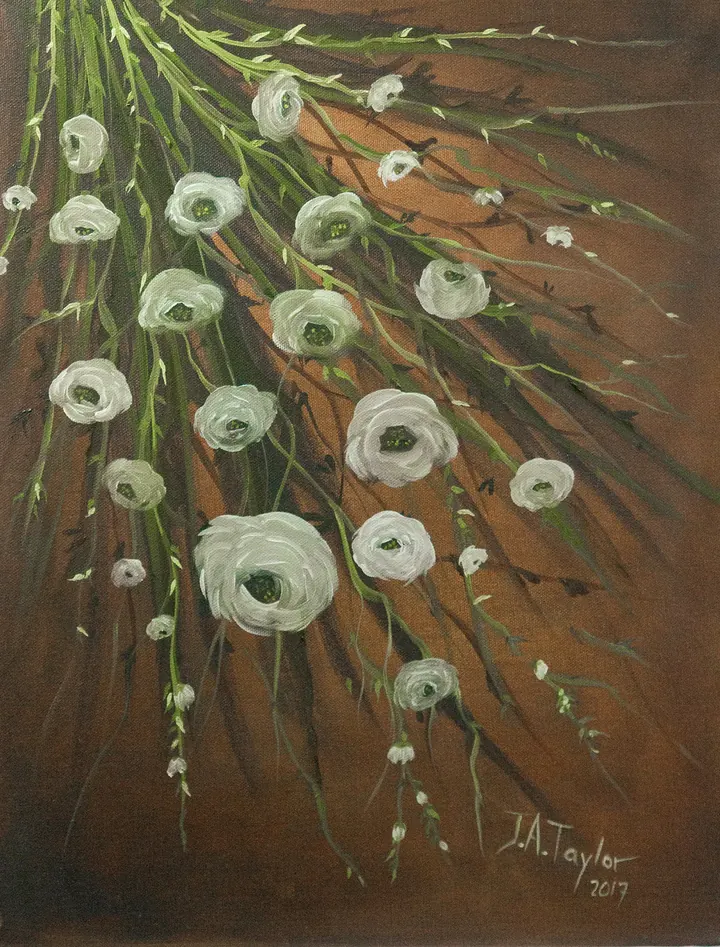 Gathering (2017), oil on canvas by Julia Anne Taylor