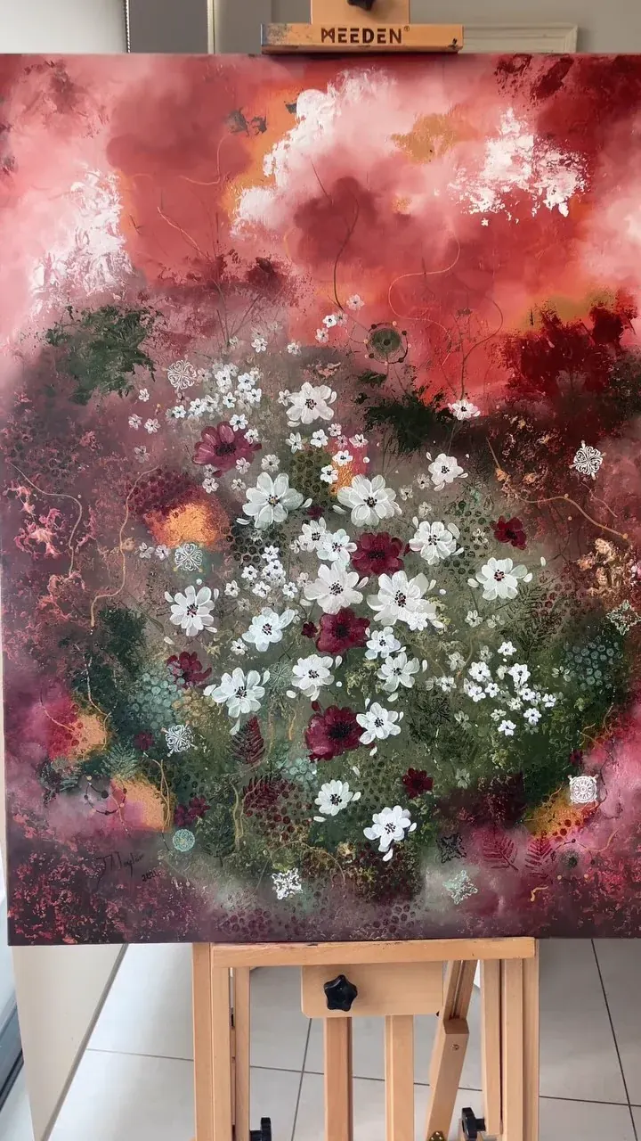Glow (2024), mixed media on canvas by Julia Anne Taylor