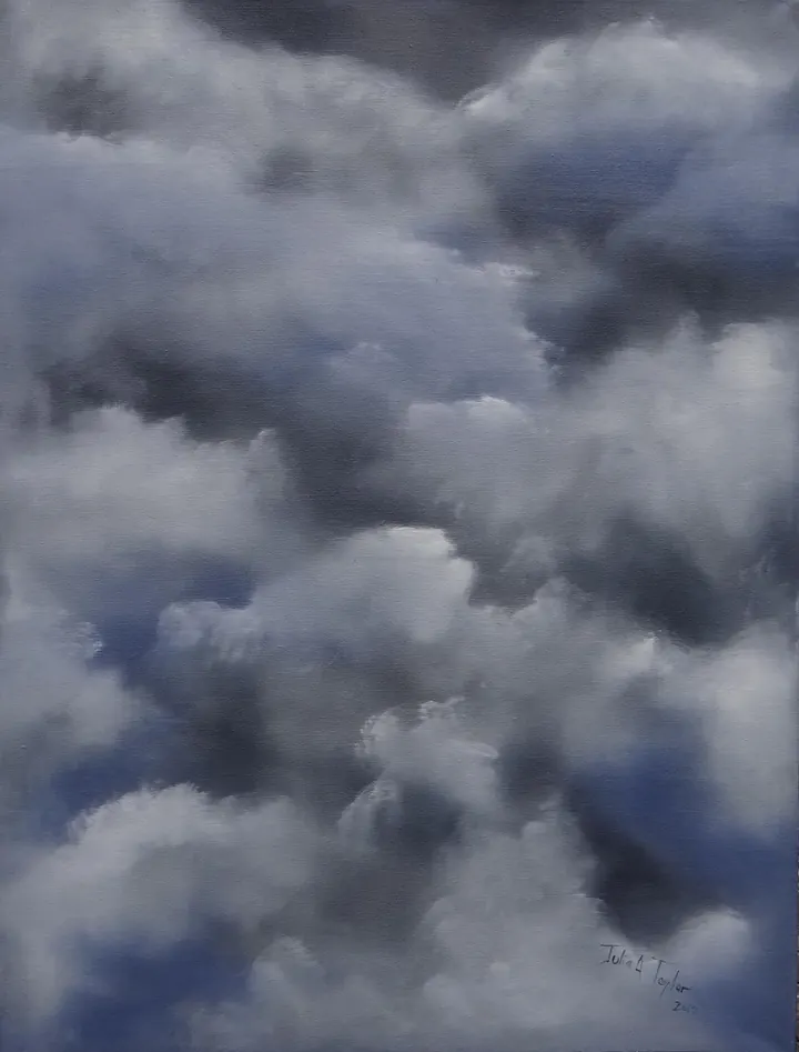 In the Clouds (2017), oil on canvas by Julia Anne Taylor