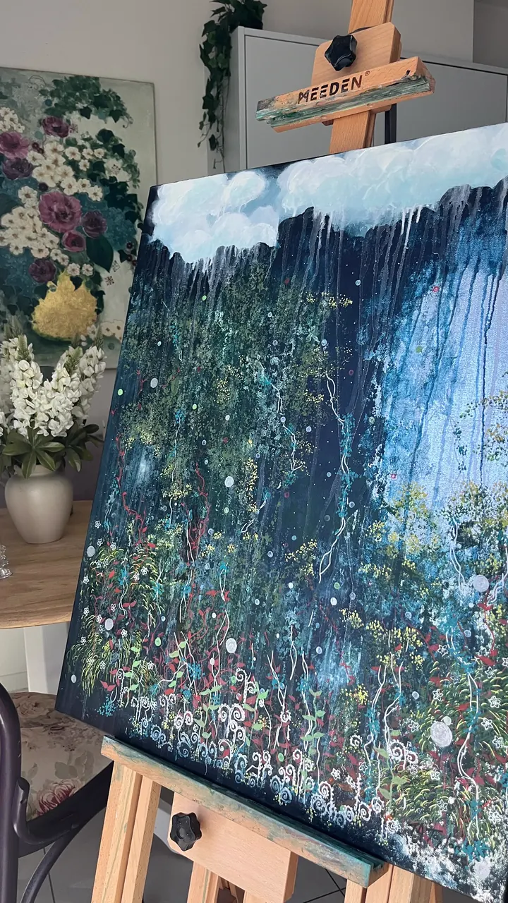 Lost (2025), mixed media on canvas by Julia Anne Taylor