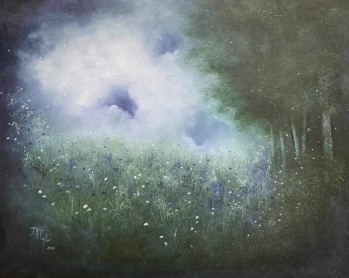 Memories of Fireflies (2020), oil on canvas by Julia Anne Taylor