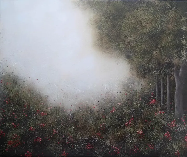 Morning Mist (2019), oil on canvas by Julia Anne Taylor
