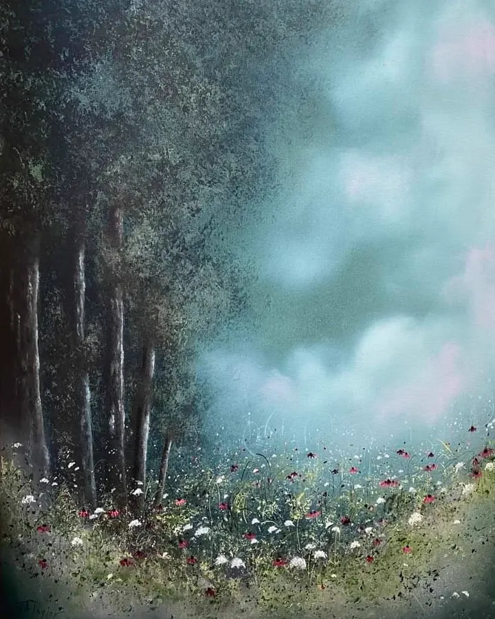 The Edge (2021), oil on canvas by Julia Anne Taylor