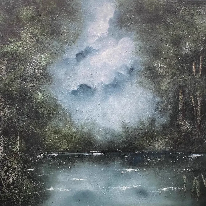 The Lake (2020), oil on canvas by Julia Anne Taylor