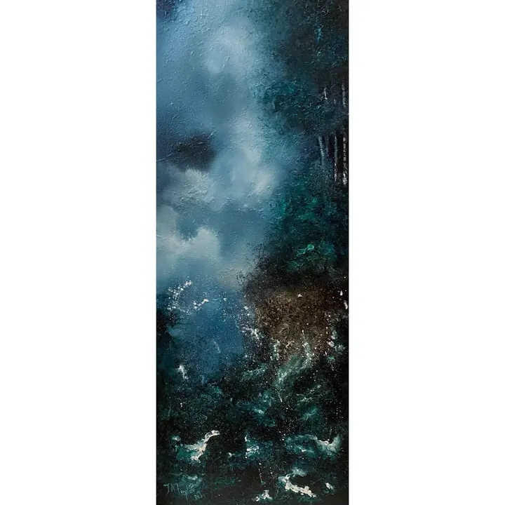 The Raging Sea (2021), oil on canvas by Julia Anne Taylor