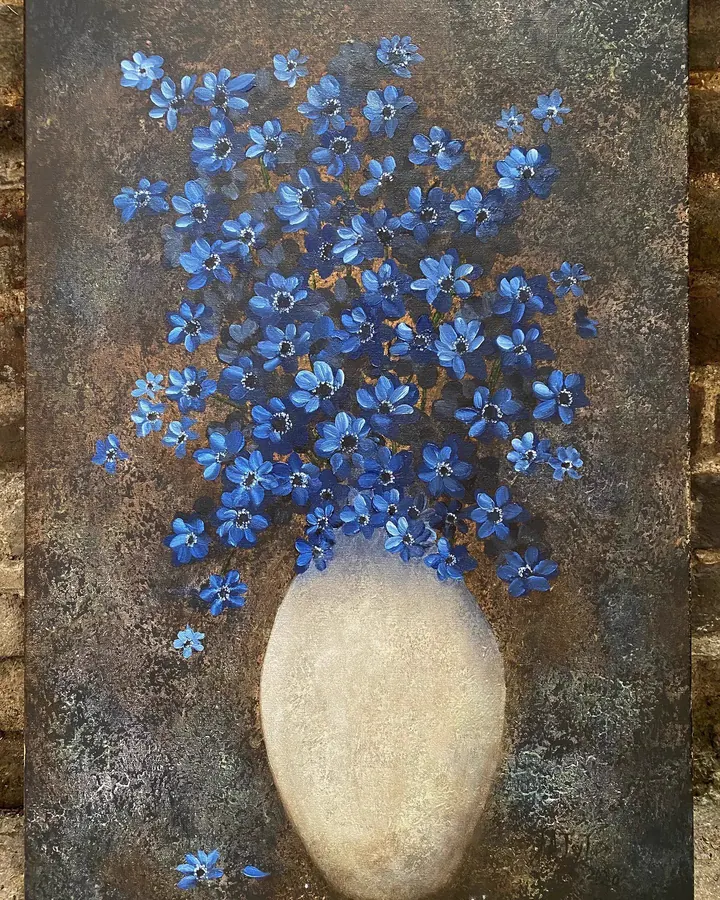 The Silver Vase (2020), oil on canvas by Julia Anne Taylor