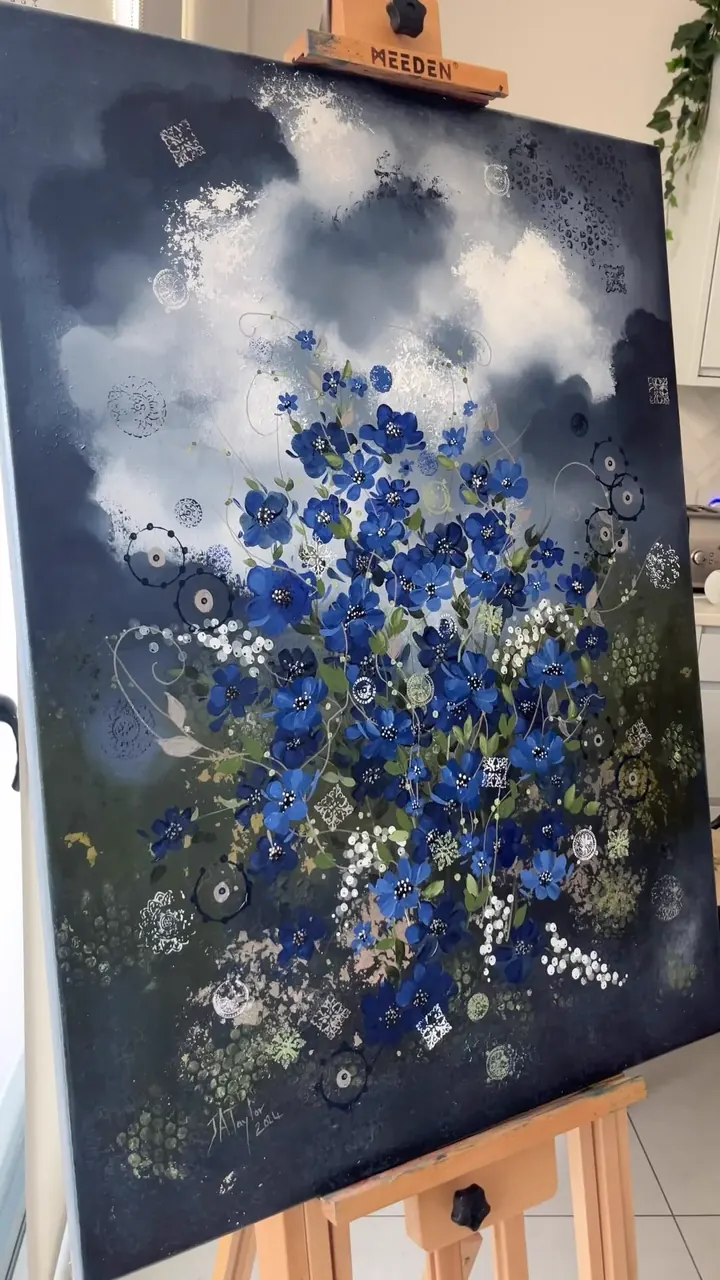 Untitled (2024), mixed media on canvas by Julia Anne Taylor