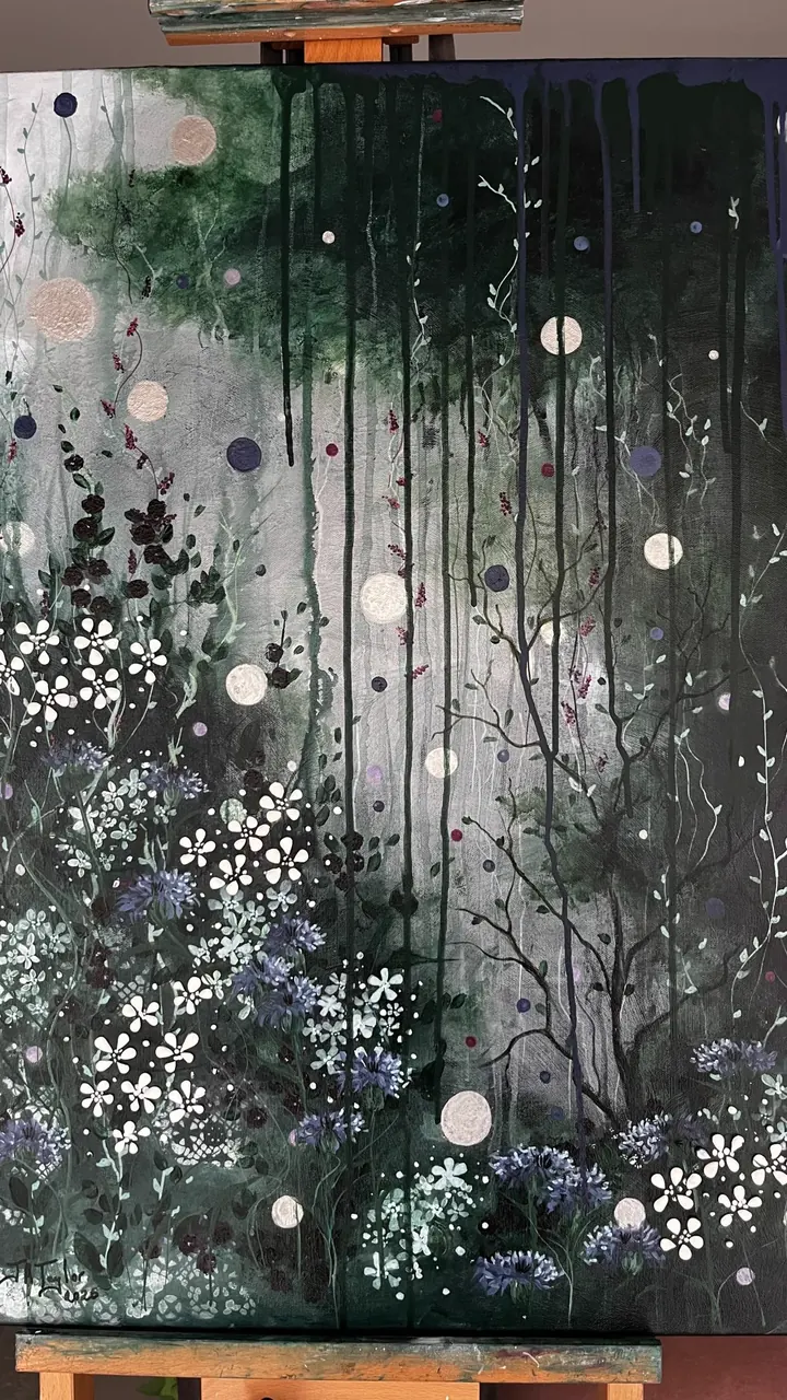 Untitled (2026), mixed media on canvas by Julia Anne Taylor