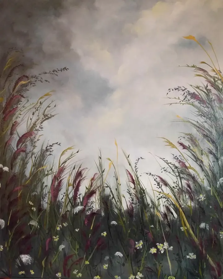 Watching the World Go By (2018), oil on canvas by Julia Anne Taylor