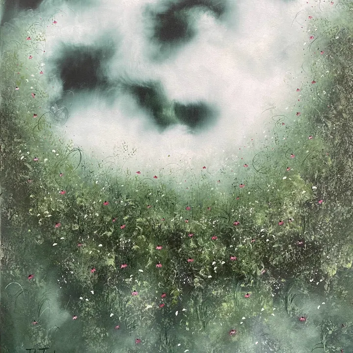 Wild (2020), mixed media on canvas by Julia Anne Taylor