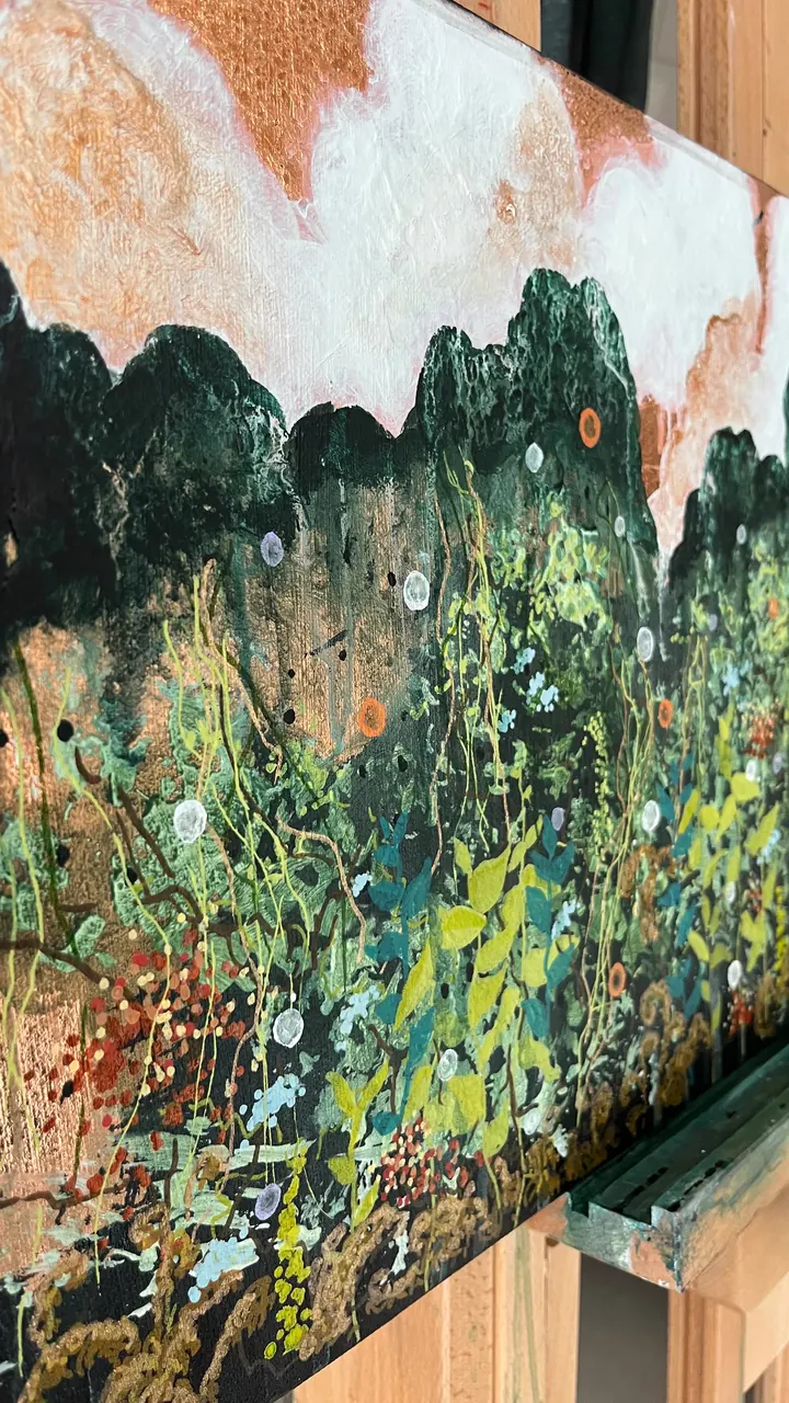 Wild (2025), mixed media on canvas by Julia Anne Taylor