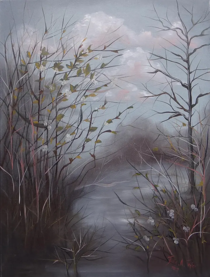 Wintertime (2017), oil on canvas by Julia Anne Taylor